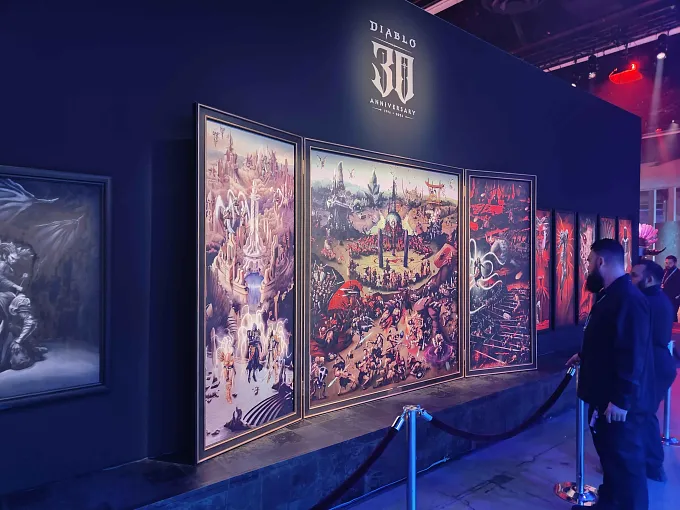BlizzCon 30 Anniversary Diablo Mural