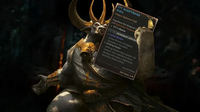 D4 Season 15 cowbell Nightmare Sigil discovered by players, via Duskforge