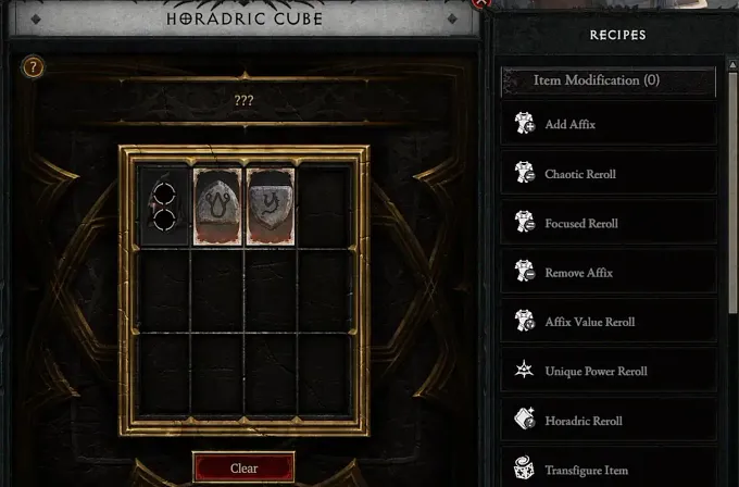 Diablo 4 Season 15 Diablo 2 Runeword crafting through the Horadric Cube