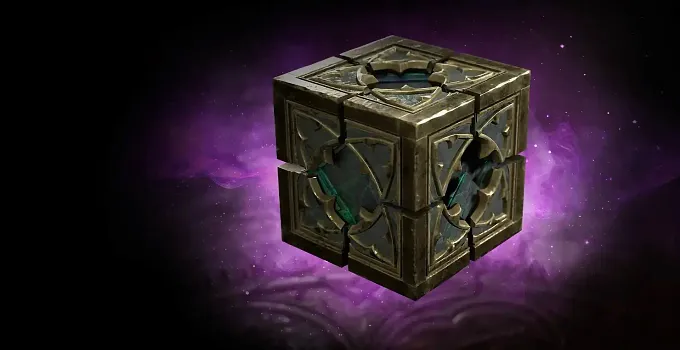 Diablo 4 Horadric Cube when it is not on the stand in town