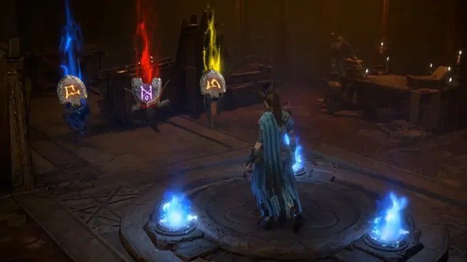 Diablo 4 Season 15 Prime Evil Chamber with a Sorcerer and the Evil powers but replaces by 3 Runes