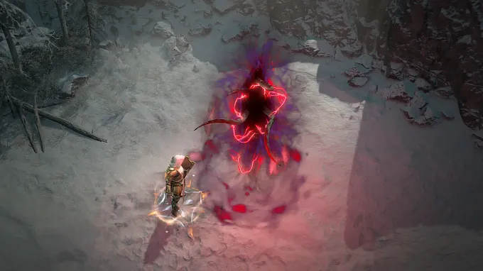 Diablo 4 Season 15 portal in the open world leading to old Diablo dungeons