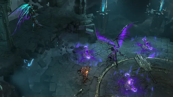 Diablo 4 Boss Lair of Pandemonium's Dual Threat with the two bosses