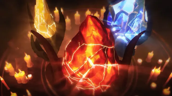 Diablo 4 Season 15 all three prime evil splinters in big in the center being activated