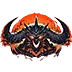 Diablo 4 Twitch Badge of Diablo's head