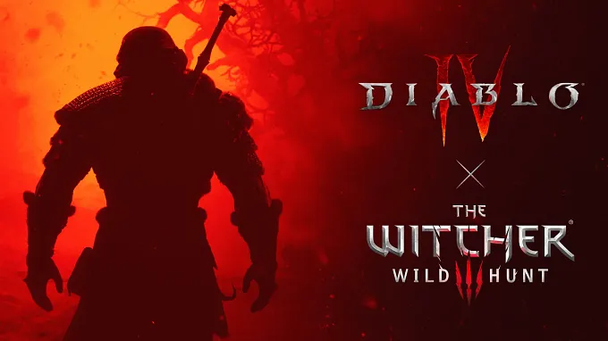 The Witcher 3 : Wild Hunt and Diablo 4 official cover