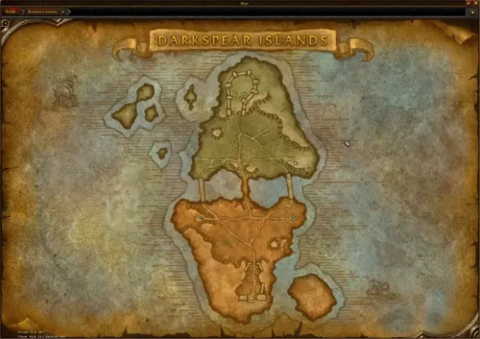 WoW Forever map of Darkspear Islands Battlegrounds