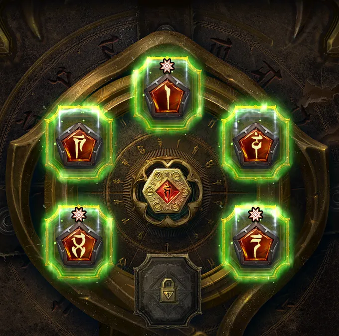 Ancestral Greater Affixes Charms in the Talisman UI.