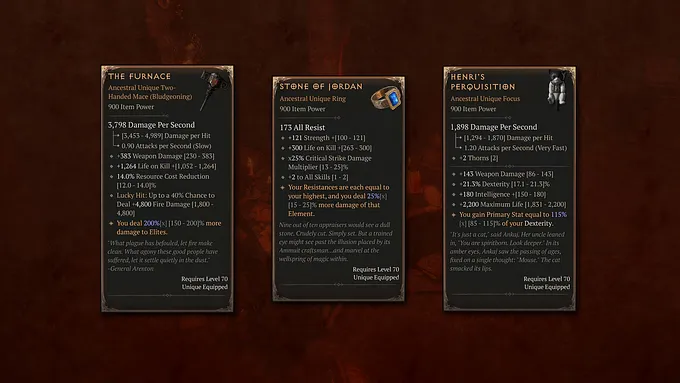 Season 15 Legacy Uniques