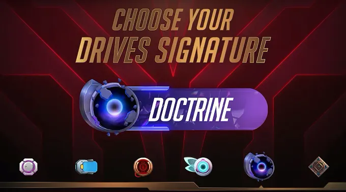 Overwatch oll the different Drive signatures that you can chose from