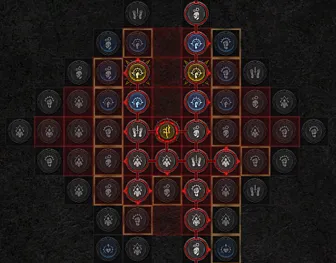 A socketed Glyph with a 5 square radius