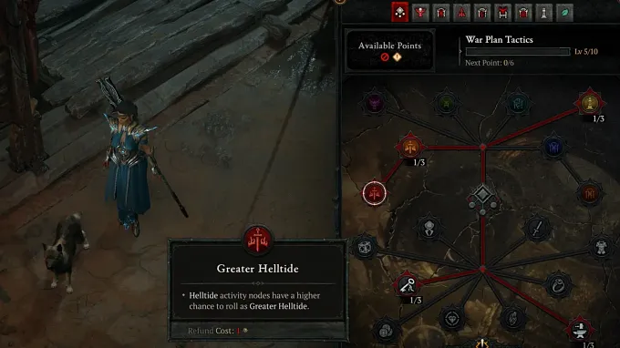 Diablo 4 Season 16 PTR War Plan Changes showing the new trees